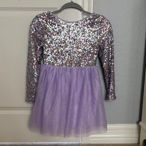 Cat & Jack Purple Sequin Kids Formal Dress